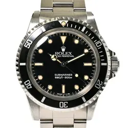 USED ROLEX SUBMARINER 5513 BLACK CASE: 40MM BAND: 18CM MEN'S WATCH #11918