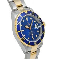 USED ROLEX Submariner Date 16613 Blue Case: 40×40mm Men's Watch #115118
