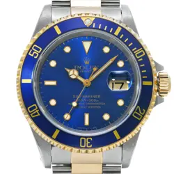 USED ROLEX Submariner Date 16613 Blue Case: 40×40mm Men's Watch #115118
