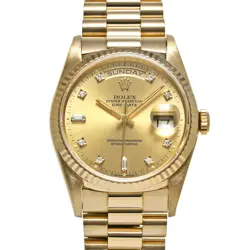 USED ROLEX DAY DATE 18238A CASE: 36×36MM BAND: 18CM MEN'S WATCH #11718
