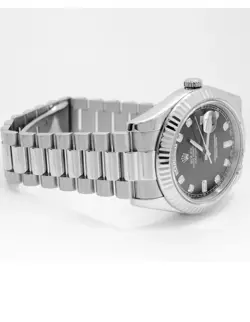 ROLEX DATEJUST 116300 SILVER OYSTER BRACELET WITH SILVER BEZEL