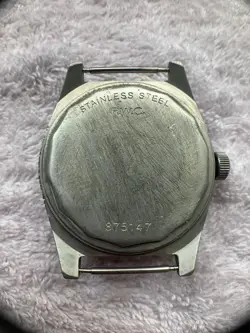 ROLEX Vietnam War Military Vintage Watch Hand Rolled Black Dial Working Good