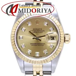 ROLEX DATEJUST 10P DIAMOND 79173G LADIES WATCH FROM JAPAN G0118