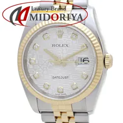ROLEX DATEJUST 116233G 10P DIAMOND MEN'S WATCH FROM JAPAN G0118