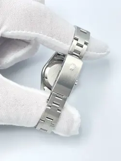 Rolex Oyster Perpetual 76080 24mm Black Diamond Dial Diamond Bezel Box