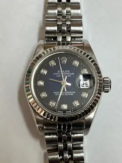 LADIES ROLEX 18K WHITE GOLD AND STAINLESS STEEL 26MM DATEJUST AUTOMATIC