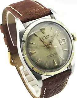ROLEX 6105 OVETTONE 1953 VINTAGE OYSTER PERPETUAL  BIG BUBBLEBACK