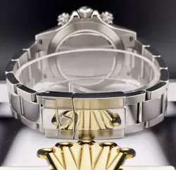 Rolex Daytona Cosmograph 40mm Men's Oyster White Dial Chrono Steel Watch 116520