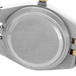 ROLEX OYSTERQUARTZ DATEJUST STEEL YELLOW GOLD BLUE DIAL MENS WATCH 17013
