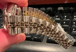 GOLD/STAINLESS STEEL DATE