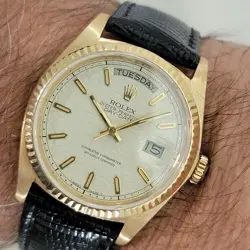 Mens Rolex Day Date President 18038 18k Gold w Papers Automatic 1980s  NA101