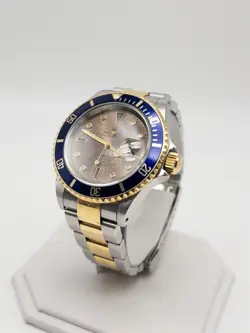 RARE ROLEX 16613 SUBMARINER SERTI TROPICAL DIAL Mens Watch PAPERS BOX RARE