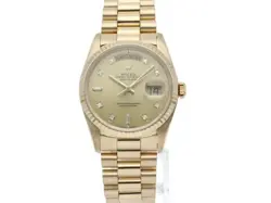 ROLEX Day Date Watch 10P Diamonds 18238A(E) #L033