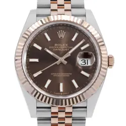 ROLEX DATEJUST 41 126331 CHOCOLATE BROWN BAR 5 ROWS JUBILEE BRACELET RANDOM ...
