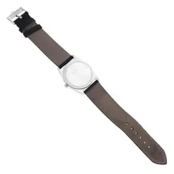 ROLEX CELLINI DANAOS WHITE GOLD BLACK STRAP MENS WATCH 4233