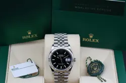 Rolex 126234 Black Index DATEJUST 36mm 2021