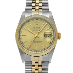 ROLEX 1/20  DATEJUST 16233 NUMBER MANUFACTURED AROUND 1996 CHAMPAGNE WRISTWATCH 