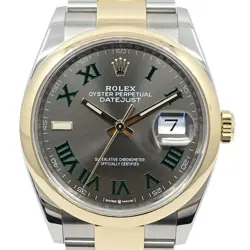 ROLEX   WATCH DATEJUST 36 SLATE ROME 126203 WIMBLEDON SS/YG OYSTER BRACELET AUTO
