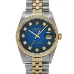 ROLEX 1/20  DATEJUST 16233G P NUMBER MANUFACTURED AROUND 2000 GRADATION/DIAMOND 