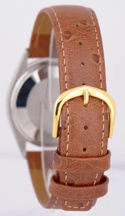 MINT 1972 Rolex Oyster Perpetual 34mm 1005 Champagne 18K Fluted Automatic Watch