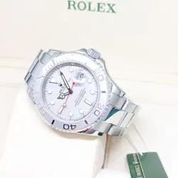 ROLEX 40MM PLATINUM DIAL YACHTMASTER REF: 16622 (M SERIES)