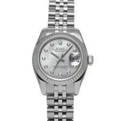 USED ROLEX LADY DATEJUST 26 179174NG WHITE CASE: 26×26MM LADIES WATCH #11421