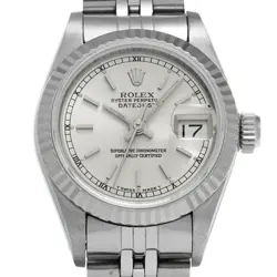 USED ROLEX Datejust 69174 Silver Case: 26×26mm Band: 18cm Ladies Watch #113021