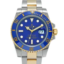 USED ROLEX SUBMARINER DATE 116613LB BLUE CASE: 40×40MM MEN'S WATCH #11921