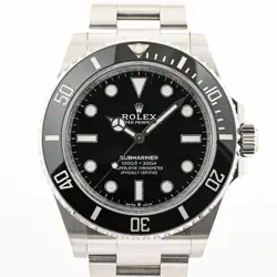 USED ROLEX SUBMARINER 124060 BLACK CASE: 41MM BAND: 18CM MEN'S WATCH #11421