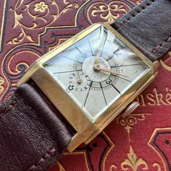 ROLEX MARCONI 1910 RECTANGULAR STAINLESS STEEL MECHANICAL WATCH GOOD WORKING MEN
