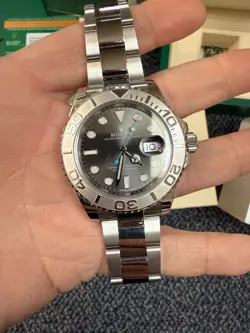 RHODIUM DIAL BLUE