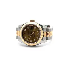 ROLEX LADY-DATEJUST 179173 GOLD AND SILVER JUBILEE BRACELET WITH GOLD BEZEL 26MM