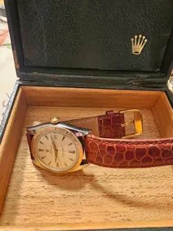 Rolex OVETTONE Early Datejust 18K YG/SS Big BubbleBack Ref# 6075