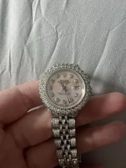 ROLEX DATEJUST DIAMOND DIAL OYSTER PERPETUAL WATCH
