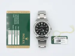 ROLEX EXPLORER 214270 WITH CARD STAINLESS STEEL BLACK DIAL 39MM