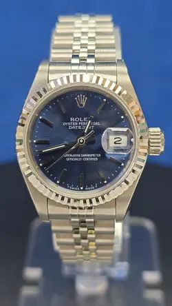 ROLEX LADY-DATEJUST 69174 SILVER JUBILEE BRACELET WITH SILVER BEZEL WITH BOX