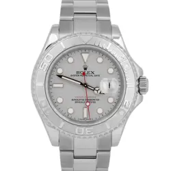 MINT ROLEX YACHT-MASTER PLATINUM STAINLESS STEEL OYSTER 40MM WATCH 16622 BOX