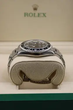 Rolex GMT-Master 16700 Silver Oyster Bracelet with Black Bezel