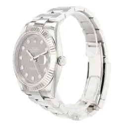 ROLEX DATEJUST II 126334 GREY DIAMOND DIAL FLUTED OYSTER 2024 W/ BOX & CERT