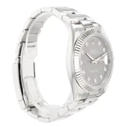 ROLEX DATEJUST II 126334 GREY DIAMOND DIAL FLUTED OYSTER 2024 W/ BOX & CERT