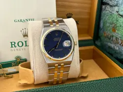 ROLEX DATEJUST OYSTERQUARTZ 17013 18K YELLOW GOLD STAINLESS STEEL BOX PAPERS