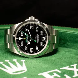 ROLEX 126900 AIR-KING BLACK DIAL STAINLESS STEEL WATCH WITH PAPERS