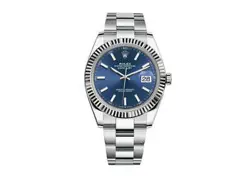ROLEX DATEJUST 41MM 126334 OYSTERSTEEL FLUTED BRIGHT BLUE DIAL UNWORN 2023