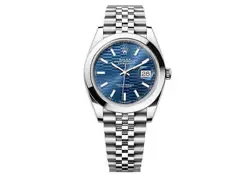 ROLEX DATEJUST 41MM 126300 OYSTERSTEEL JUBILEE BLUE MOTIF DIAL UNWORN 2022
