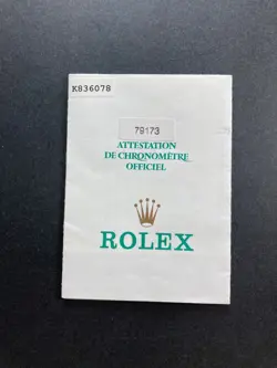 WARRANTY ROLEX GOLD