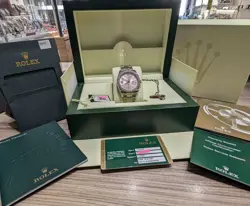 Rolex 116244 Pink Waves With Diamonds 36mm Factory Full Package "Beautiful"