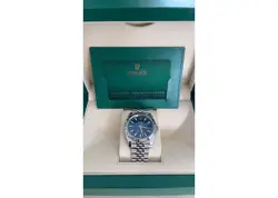 ROLEX DATEJUST 41MM 126334 OYSTER JUBILEE FLUTED BRIGHT BLUE DIAL UNWORN 2023