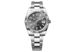 ROLEX DATEJUST 41MM 126334 OYSTERSTEEL FLUTED BEZEL SLATE DIAL UNWORN 2023
