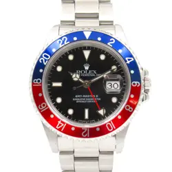 ROLEX GMT MASTERⅡ AUTOMATIC WATCH 16710 STAINLESS STEEL BLACK