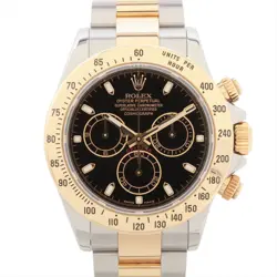 ROLEX COSMOGRAPH DAYTONA 116523 SS×YG AT BLACK DIAL 1 EXTRA LINK